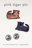 Tiny Tiger Enamel Pin -- Animal Tiger Pins by boygirlparty