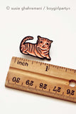 Tiny Tiger Enamel Pin -- Animal Tiger Pins by boygirlparty