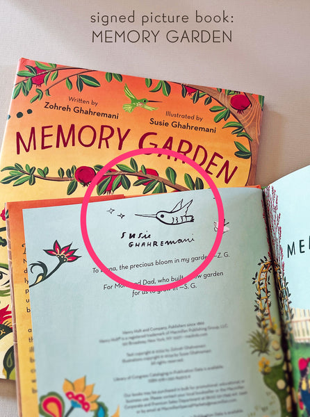 MEMORY GARDEN - Picture Book by Zohreh Ghahremani, illustrated by