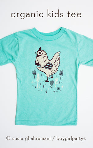 Little Chicken -- Organic Kids T-shirt Toddler Tshirt boygirlparty.com
