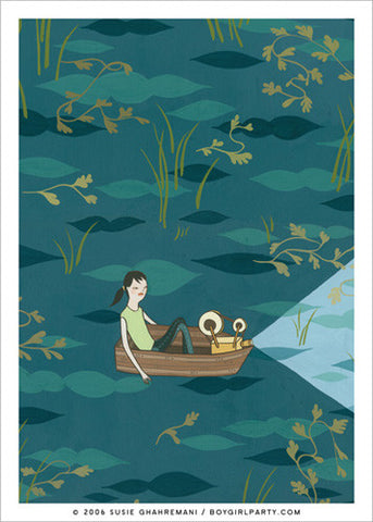 At Sea Art Print (5x7") by Susie Ghahremani / boygirlparty.com