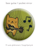 Bear Guitar Pocket Mirror by boygirlparty / http://shop.boygirlparty.com