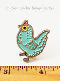 Chicken Pin by Susie Ghahremani / http://shop.boygirlparty.com