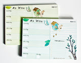 Forest Animal Weekly Planner Notepad