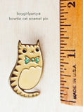 Bowtie Cat Enamel Pin by Susie Ghahremani / boygirlparty.com