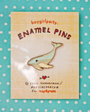 Whale Pin - Humpback Whale Enamel Pin Brooch by boygirlparty