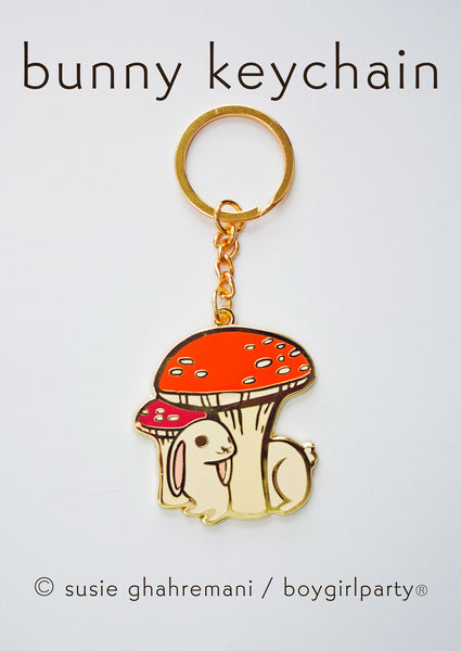 Mushroom Best Friends Rainbow Keychains - 5 Pack