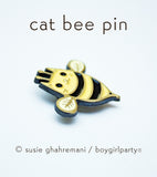 Cat Bee Enamel Pin - Bee Cat Pin - Kawaii cute enamel pin by boygirlparty