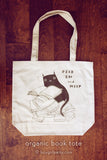 Read 'Em and Weep - Black Cat Book Tote