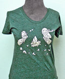 Campfire Owls T-Shirt (Forest Green by Susie Ghahremani / boygirlparty.com