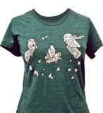Campfire Owls T-Shirt (Forest Green by Susie Ghahremani / boygirlparty.com
