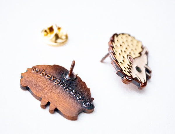 Hedgehog Ball Enamel Pin - Kawaii Pins by boygirlparty - Hedgehog Gifts