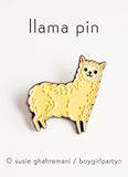 Brass Llama Pin by Susie Ghahremani / boygirlparty.com