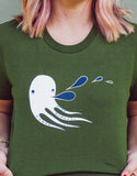 Olive Octopus T-shirt by Susie Ghahremani / boygirlparty from http://shop.boygirlparty.com