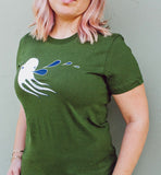 American Apparel Olive Octopus T-shirt by Susie Ghahremani / boygirlparty from http://shop.boygirlparty.com
