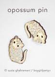 Possum Pin - Opossum Enamel Pin - Possum Enamel Pin by boygirlparty