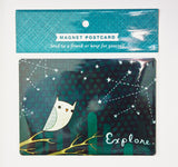 Owl Postcard Magnet - Explore Magnetic Postcard by Susie Ghahremani / boygirlparty.com