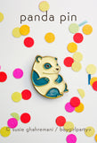 Panda enamel pin - panda bear pin - panda pin - lapel pin by boygirlparty