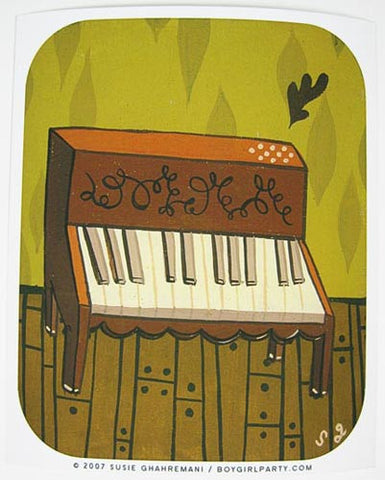 Piano Art Print by Susie Ghahremani / boygirlparty.com