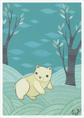 Polar Bear Art Print (Signed) by Susie Ghahremani / boygirlparty.com