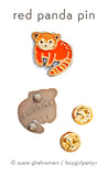 Red Panda Enamel Pin by boygirlparty - Cute Animal Jewelry