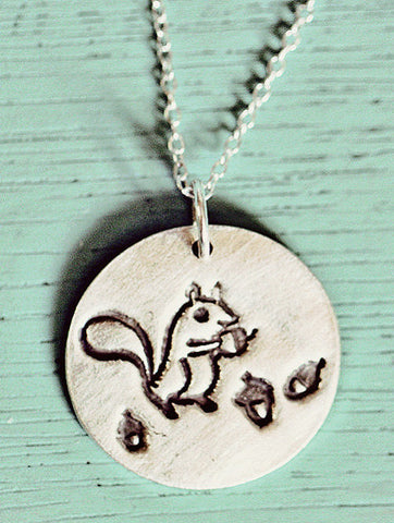 Silver Squirrel Necklace by Susie Ghahremani / boygirlparty.com