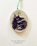 One-of-a-kind Handmade Ceramic ornaments by Susie Ghahremani