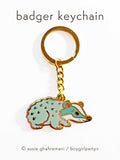 Unique Badger Keychain by boygirlparty — Frances Bucky Key Chain