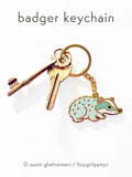 Unique Badger Keychain by boygirlparty — Frances Bucky Key Chain