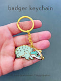 Unique Badger Keychain by boygirlparty — Frances Bucky Key Chain