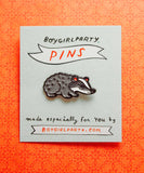 Badger Enamel Pin by boygirlparty — Wisconsin Pin