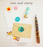 Cat in Box Wax Stamp Set by boygirlparty — Cute Cat Wax Seal Stamp