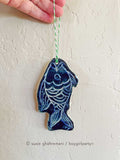 Sgraffito Ornaments -- One-of-a-kind Ceramic ornaments by Susie Ghahremani