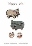 Pygmy Hippo Enamel Pin by boygirlparty — Moo Deng Inspired!