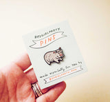 Pygmy Hippo Enamel Pin by boygirlparty — Moo Deng Inspired!