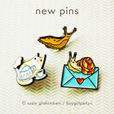 Cat Tea Party Pin by boygirlparty — Tea Lover Enamel Pin