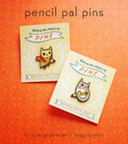Owl and Pencil Enamel Pin by boygirlparty — Teacher Lapel Pin