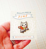 Owl and Pencil Enamel Pin by boygirlparty — Teacher Lapel Pin