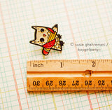 Owl and Pencil Enamel Pin by boygirlparty — Teacher Lapel Pin
