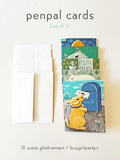 Bookish / Penpal Notecard Set (of 5) by boygirlparty – Dog Cat Note Cards by Susie Ghahremani