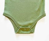 Let's Read Together Unisex Baby Onesie -- Book Themed Organic Baby Onesie (Green)