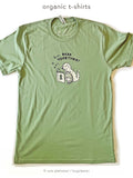Let's Read Together - Unisex / Ladies Organic Graphic Tee in Sage Green