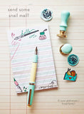 Pen Pal / Snail Mail Enamel Pin by boygirlparty — I Love Mail Lapel Pin