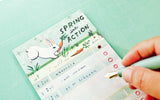 Time Boxing Day Organizer — SPRING INTO ACTION - Bunny to do list notepad