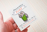 Garbage Raccoon Enamel Pin by boygirlparty — Trash Panda Lapel Pin