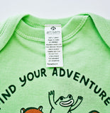 SALE: Find Your Adventure! Animal Baby Onesie (Green)