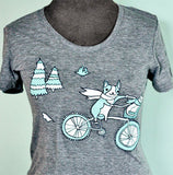 Grey Bike T-shirt by Susie Ghahremani / boygirlparty.com