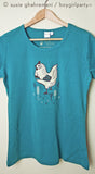 Women's Chicken T-shirt / Womens Chicken Shirt by boygirlparty®