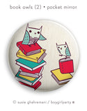 Owl Book  Pocket Mirror by boygirlparty / http://shop.boygirlparty.com