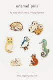 Illustrated Enamel Pins by Susie Ghahremani / boygirlparty® from http://shop.boygirlparty.com